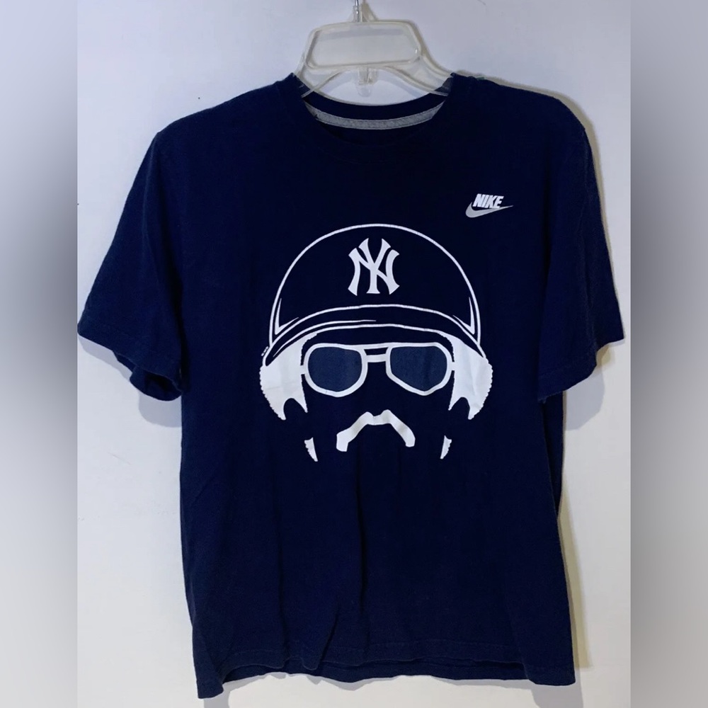 NIKE Reggie Jackson Hall of Fame T Shirt New York Yankees Large Silhouette